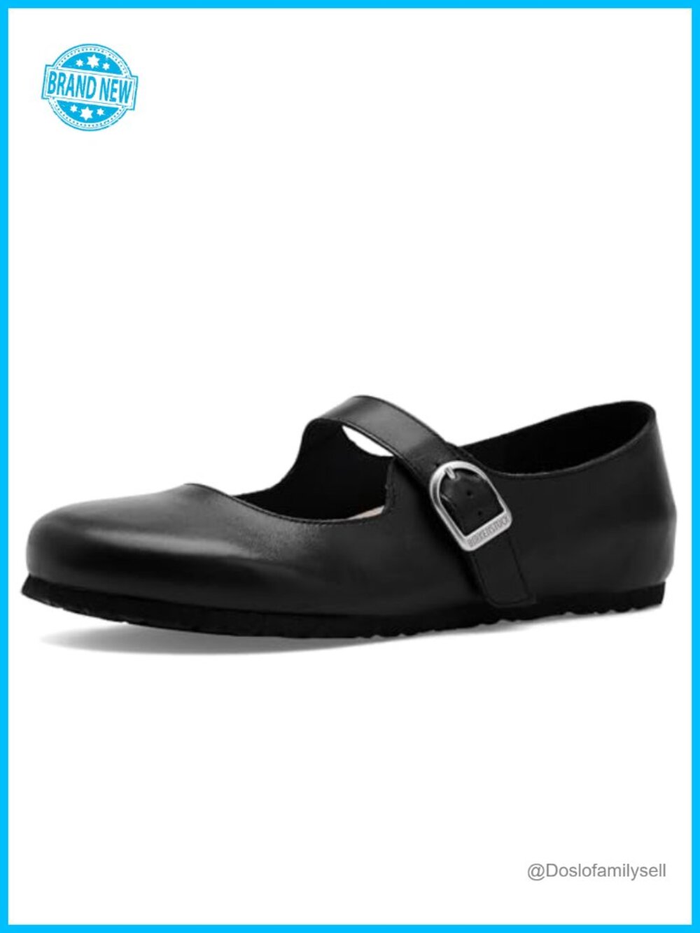 Leather Mary Jane Flats Buckle Ankle Strap Casual Spring Summer